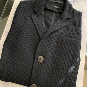 Giorgio Armani Textured Sport Coat Navy